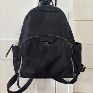 Kate Spade Black Backpack- mint condition